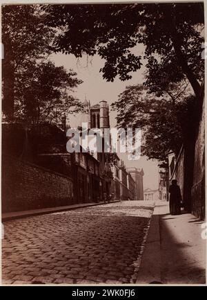 Pottier, Emmanuel Marie-Joseph Léon (n.1864-12-16-D.1921-03-11), rue Clovis, 5 ° arrondissement, Parigi. (Titolo fittizio). ARISTOTYPE. Museo Carnavalet, storia di Parigi. Foto Stock