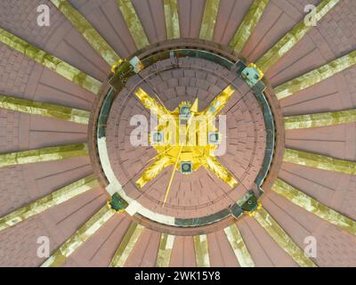 Vista aerea dell'edificio della Williamsburgh Savings Bank a Brooklyn, New York, USA. Foto Stock