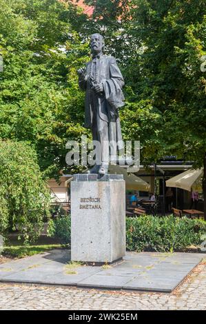 Pilsen, Cechia - 26 agosto 2023: Statua di Bedrich Smetana. Foto Stock