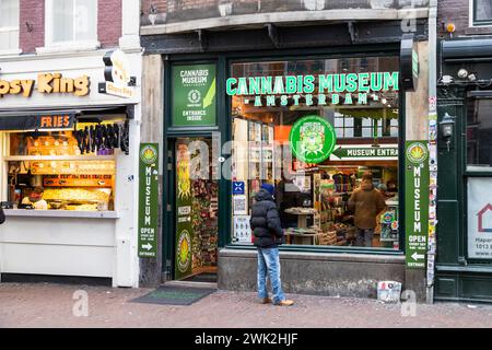 Museo della cannabis nel centro di Amsterdam. Foto Stock