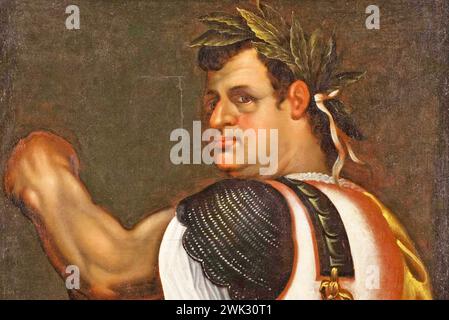 IMPERATORE VESPASIANO (AD9-79) imperatore romano da un ritratto attribuito all'artista fiammingo Abraham Janssens intorno al 1600 Foto Stock
