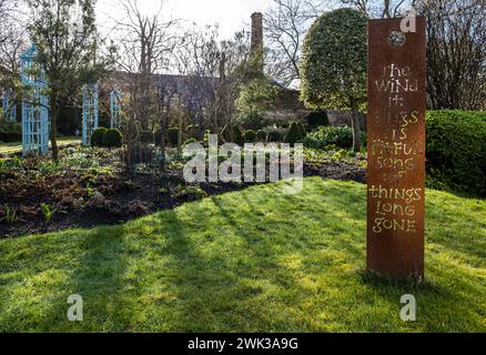 Shepherd House Garden, Inveresk, East Lothian, Scozia, Regno Unito 18 febbraio 2024. Scotland's Garden Scheme Snowdrop Weekend: Il giardino è aperto al pubblico con donazioni d'ingresso destinate a beneficenza. Nella foto: Credito: Sally Anderson/Alamy Live News Foto Stock