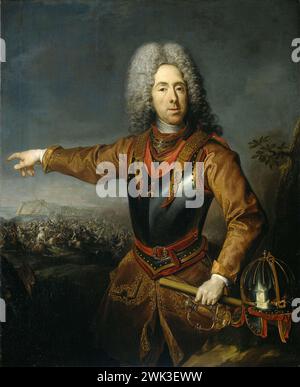 Ritratto di Eugene, Principe di Savoia, Jacob van Schuppen, 1718 Foto Stock