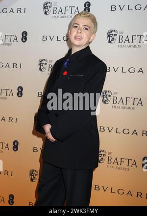 Londra, Regno Unito. 17 febbraio 2024. Molly Manning Walker partecipa al BAFTA Nominees Party 2024 alla National Gallery di Trafalgar Square, Londra. Credito: SOPA Images Limited/Alamy Live News Foto Stock