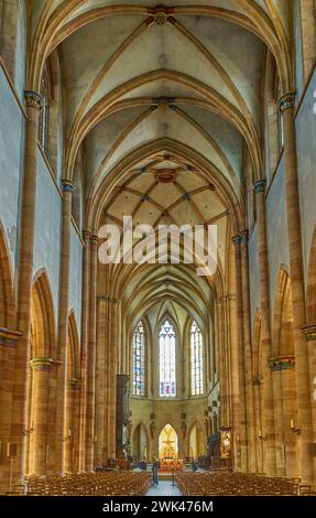 Colmar, Francia - 21 settembre 2022: L'abside della Santa Martin Collegiate Church Foto Stock