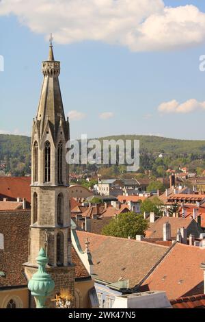 Campanile di Goat Church, Sopron Foto Stock