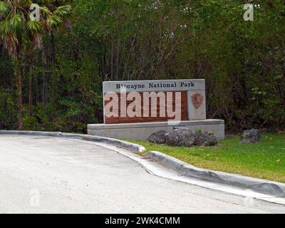 Homestead, Florida, Stati Uniti - 15 marzo 2015: Ingresso al Dante Fascell Visitor Center del Parco Nazionale di Biscayne. Foto Stock