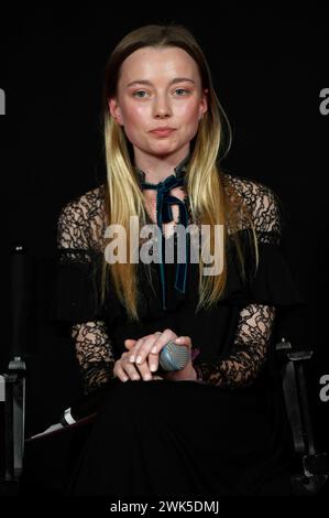 Kamila Urzedowska Polen bei der Präsentation der 27. European Shooting Stars 2024 auf der Berlinale 2024 / 74. Internationale Filmfestspiele Berlin im Mövenpick Hotel. Berlino, 18.02.2024 *** Kamila Urzedowska Polonia alla presentazione delle 27 European Shooting Stars 2024 al Berlinale 2024 74 Berlin International Film Festival presso il Mövenpick Hotel Berlin, 18 02 2024 foto:XC.xNiehausx/xFuturexImagex shooting Stars 4226 Foto Stock