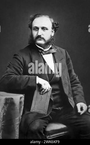 IRA David Sankey (1840-1908), autore americano di inni, arrangiatore e cantante gospel associato all'evangelista D.L. Moody. Foto Stock