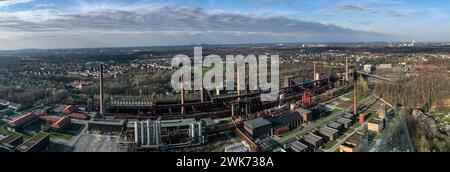 Vista aerea dell'ex cokeria Zollverein di Essen, 18/03/2020 Foto Stock