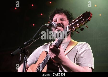 El Kanka si esibisce a la Paloma, Barcellona, 15 febbraio 2024. Fotografo: ALE Espaliat Foto Stock