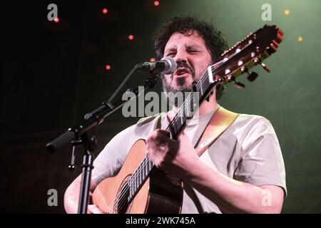 El Kanka si esibisce a la Paloma, Barcellona, 15 febbraio 2024. Fotografo: ALE Espaliat Foto Stock