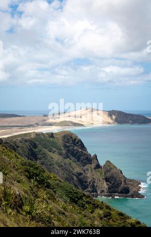 Capo Maria Van Diemen, Capo Reinga, Northland, Isola del Nord, nuova Zelanda Foto Stock