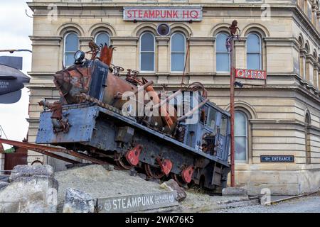 Steampunk, Oamaru, Bezirk Waitaki, Otago, Neuseeland Foto Stock