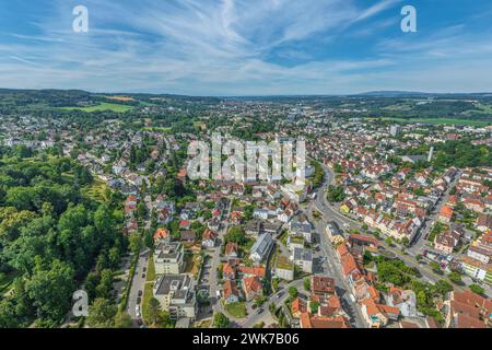 Veduta della città universitaria di Weingarten vicino a Ravensburg, nell'alta Svevia Foto Stock