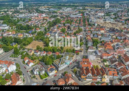 Veduta della città universitaria di Weingarten vicino a Ravensburg, nell'alta Svevia Foto Stock