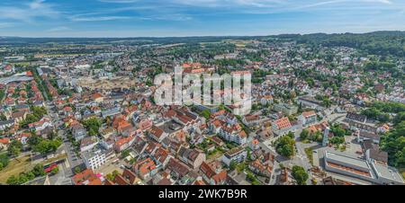 Veduta della città universitaria di Weingarten vicino a Ravensburg, nell'alta Svevia Foto Stock