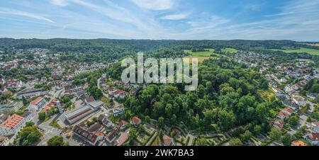 Veduta della città universitaria di Weingarten vicino a Ravensburg, nell'alta Svevia Foto Stock