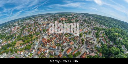 Veduta della città universitaria di Weingarten vicino a Ravensburg, nell'alta Svevia Foto Stock