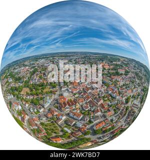 Veduta della città universitaria di Weingarten vicino a Ravensburg, nell'alta Svevia Foto Stock