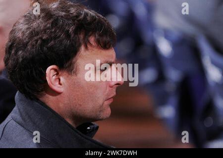 München, Bayern, Deutschland, 18.02.2024: Hotel Bayerischer Hof: Münchner Sicherheitskonferenz MSC - Tag 3: Rikard Jozwiak von radio Free Europe / radio Liberty RFE/RL *** Monaco di Baviera, Baviera, Germania, 18 02 2024 Hotel Bayerischer Hof Munich Security Conference MSC giorno 3 Rikard Jozwiak da radio Free Europe radio Liberty RFE RL Copyright: xdtsxNachrichtenagenturx dts 31155 Foto Stock