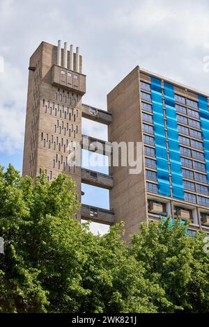 Torre Balfron, progettata da Ernő Goldfinger, 1967; Londra, Regno Unito Foto Stock