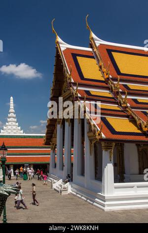 Ho Phra Monthien Tham presso il Tempio del Buddha di Smeraldo presso il complesso del Grand Palace a Bangkok, Thailandia. Foto Stock