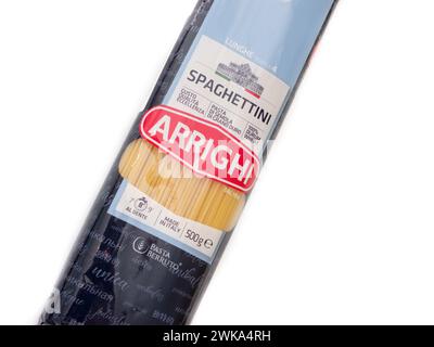Spaghetti DI pasta ARRIGHI. Foto Stock
