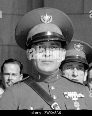 FULGENCIO BATISTA (1901-1973) soldato e politico cubano nel 1938 Foto Stock