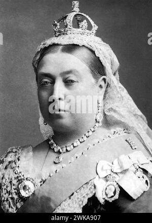 REGINA VITTORIA (1819-1901) monarca britannico nel 1882 Foto Stock