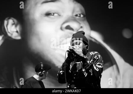 Skunkadelic si esibisce al Transform 2024 all'Aberystwyth Arts Centre il 3 febbraio 2024. Foto Stock