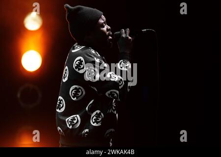 Skunkadelic si esibisce al Transform 2024 all'Aberystwyth Arts Centre il 3 febbraio 2024. Foto Stock