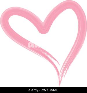 Vettore icona a forma di cuore isolato Illustrazione Vettoriale