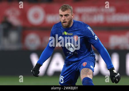 Monza, Italia. 18 febbraio 2024. Michele di Gregorio dell'AC Monza durante la partita di serie A all'U-Power Stadium di Monza. Il credito per immagini dovrebbe essere: Jonathan Moscrop/Sportimage Credit: Sportimage Ltd/Alamy Live News Foto Stock