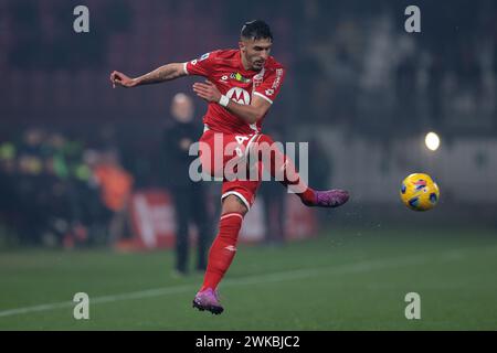 Monza, Italia. 18 febbraio 2024. Dany Mota Carvalho dell'AC Monza durante la partita di serie A all'U-Power Stadium di Monza. Il credito per immagini dovrebbe essere: Jonathan Moscrop/Sportimage Credit: Sportimage Ltd/Alamy Live News Foto Stock