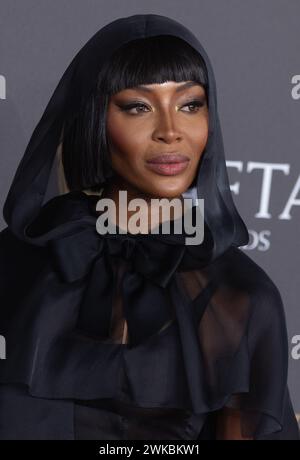 Londra, Regno Unito. 18 febbraio 2024. Naomi Campbell partecipa al 77°, EE BAFTA Film Awards, Arrivals, 2024 al Royal Festival Hall di Londra, Regno Unito. Credito: S.A.M./Alamy Live News Foto Stock