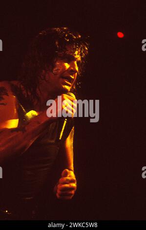 Ozzy Osbourne ha fotografato dal vivo all'Irvine Meadows Ampitheater di Irvine, CALIFORNIA, il 3 agosto 1989 durante il "No Rest for the Wicked" Tour. Crediti: Kevin Estrada / MediaPunch Foto Stock