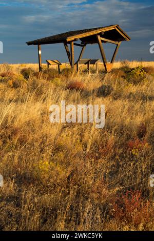 Chiosco a Echo Meadows, Oregon Trail National Historic Trail, Oregon Foto Stock