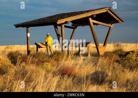 Chiosco a Echo Meadows, Oregon Trail National Historic Trail, Oregon Foto Stock