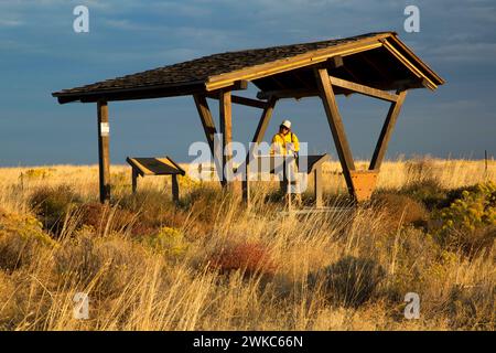 Chiosco a Echo Meadows, Oregon Trail National Historic Trail, Oregon Foto Stock