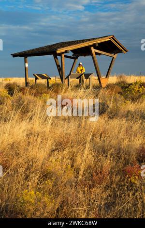 Chiosco a Echo Meadows, Oregon Trail National Historic Trail, Oregon Foto Stock