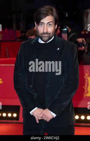 Berlino, Germania. 19 febbraio 2024. Jason Schwartzman partecipa alla premiere Yeohaengjaui pilyo (A Traveler's Need) durante il 74° Berlinale International Film Festival di Berlino al Grand Hyatt Hotel di Berlino, in Germania, il 19 febbraio 2024. Foto di Aurore Marechal/ABACAPRESS.COM credito: Abaca Press/Alamy Live News Foto Stock