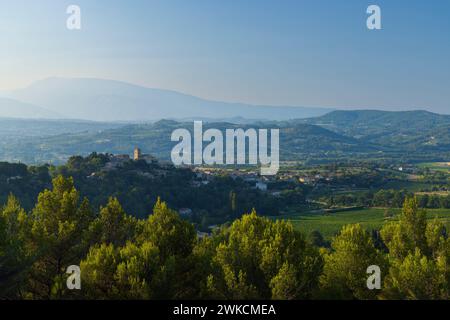 Villaggio Vinsobres in Drome Dipartimento, Provenza, Francia Foto Stock