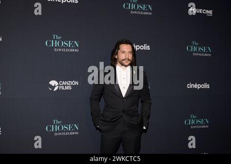 Città del Messico, Messico. 19 febbraio 2024. Shahar Isaac sta assistendo al Red carpet della serie TV scelta stagione 4 prima al Cinepolis Miyana a città del Messico, Messico, il 19 febbraio 2024. (Foto di Carlos Tischler/Eyepix Group) credito: NurPhoto SRL/Alamy Live News Foto Stock