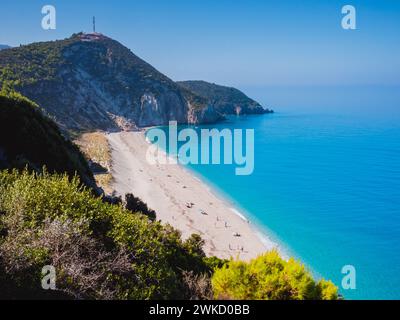 Milos spiaggia nei pressi di Agios Nikitas villaggio su Lefkada, Grecia Foto Stock