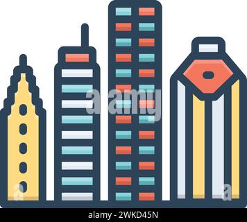 Icona per houston, texas Illustrazione Vettoriale