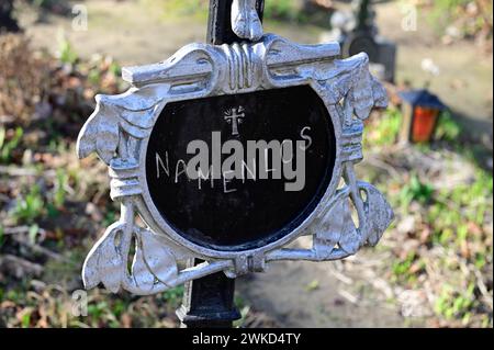 Vienna, Austria. Il Cimitero dei senza nome è un cimitero per i senzatetto nell'undicesimo distretto di Vienna, Simmering Foto Stock