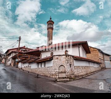 La moschea Kasim katibova in via Pehlivanusa a Sarajevo, la capitale della Bosnia ed Erzegovina. Foto Stock