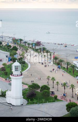 7 agosto 2022. Georgia, Batumi. Imbarco Batumi dall'alto. Foto Stock