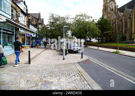 Vista dal Grove Ilkley Wharfedale Yorkshire Regno Unito Foto Stock